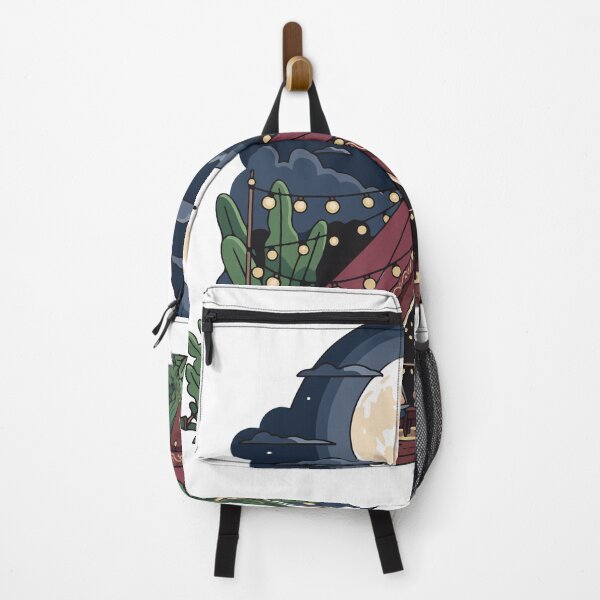 Item preview, Cozy Glamping Tent Under Full Moon Night Illustration designed and sold by AinulArtStor.