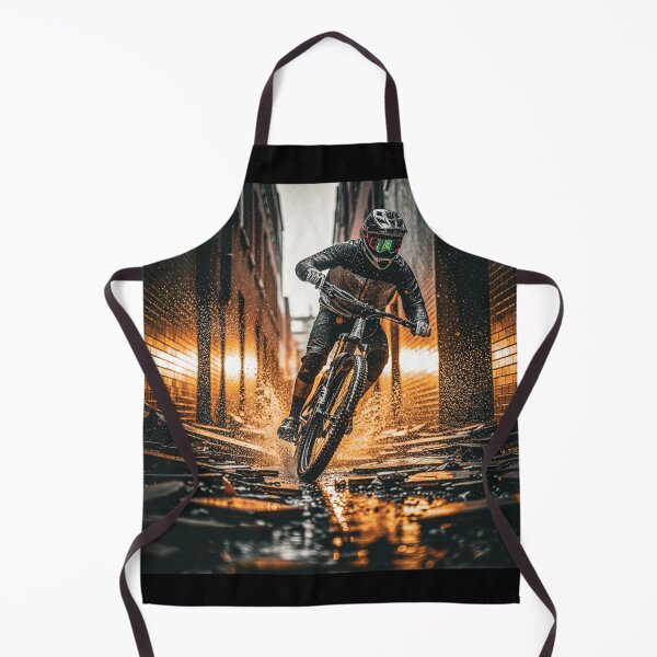 Item preview, Storm Rider: Mountain Biker Cuts Through Debris in Downpour. designed and sold by Hinson MTB Visuals.