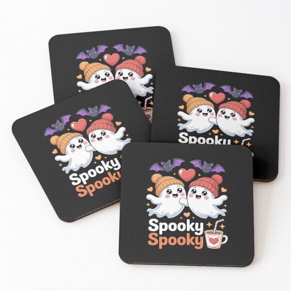 Item preview, Adorable Kawaii Spooky Ghost Coffee Cozy Halloween designed and sold by ShelFisher.