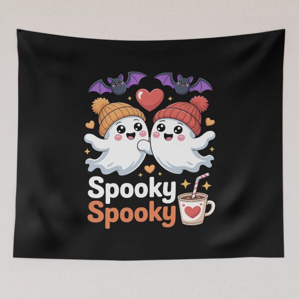 Item preview, Adorable Kawaii Spooky Ghost Coffee Cozy Halloween designed and sold by ShelFisher.