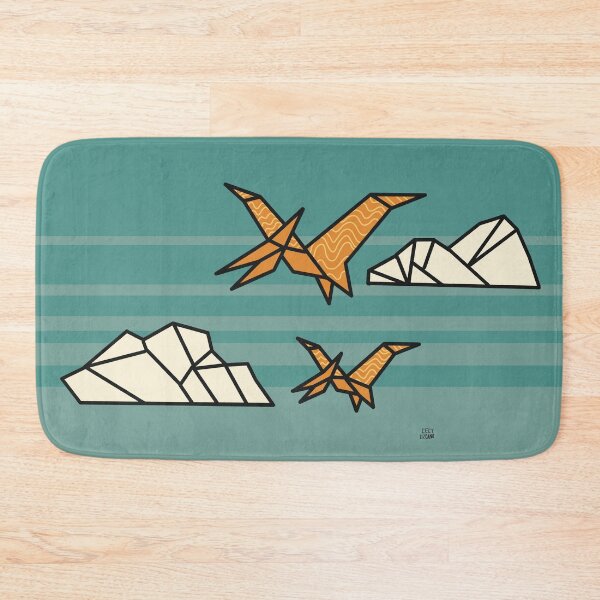 Item preview, Minimalist origami pterodactyl illustration designed and sold by CecyLL.