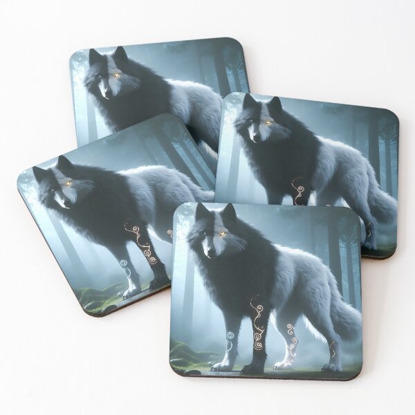 Item preview, Yin Yang Wolf designed and sold by GalleryBrisArt.