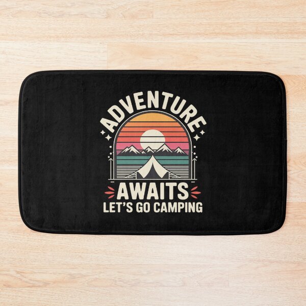 Item preview, Adventure Awaits Hiking Camping Let's Find It Apparel designed and sold by ShelFisher.
