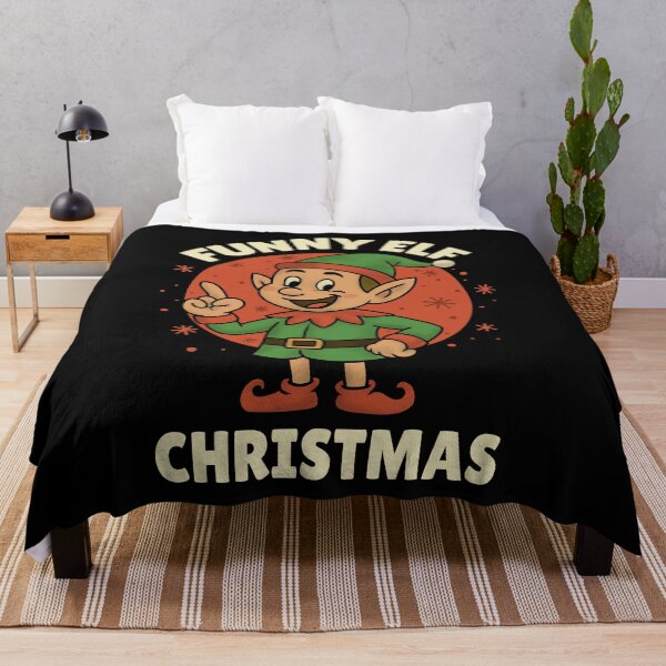 Item preview, Funny Elf Christmas – Cute Retro Holiday Cartoon Design designed and sold by Kewessthetic.