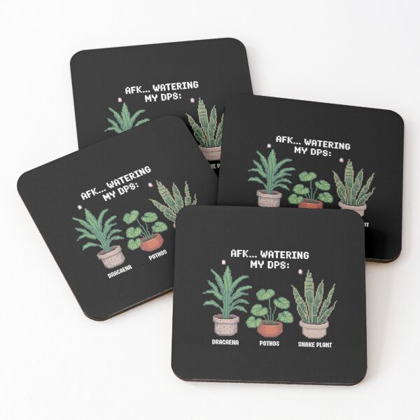 Item preview, AFK Watering My DPS Pixel Art Houseplants designed and sold by Sandrhaus.