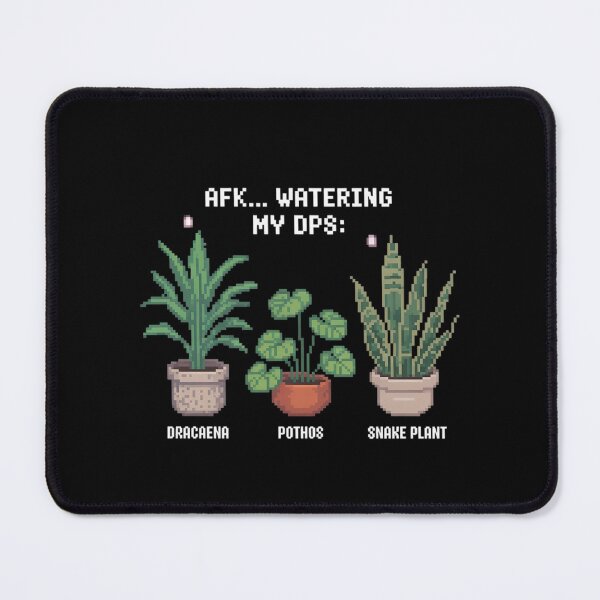 Item preview, AFK Watering My DPS Pixel Art Houseplants designed and sold by Sandrhaus.