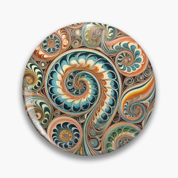 Item preview, Vintage Marbled Paper Pattern Retro Abstract Design designed and sold by PinUpPizzazz.