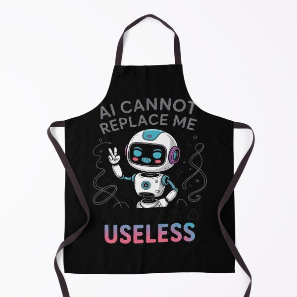 Item preview, AI Cannot Replace me I'm Already Useless Robot designed and sold by Sandrhaus.