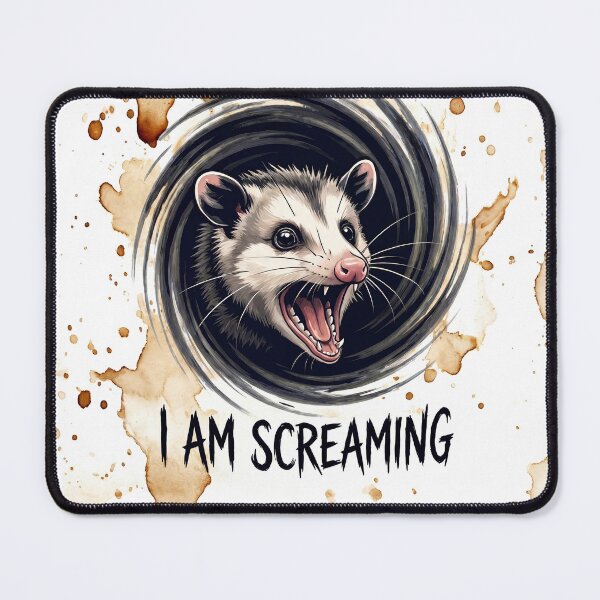 Item preview, I Am Screaming - Caffeinated Possum & Coffee Stains designed and sold by socooked.