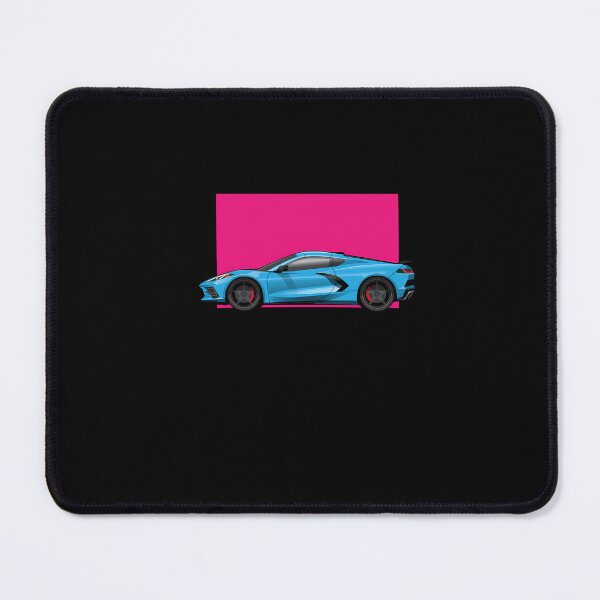 Item preview, Chevy-Corvette-C8-Blue-Illustration designed and sold by ReneWandel.