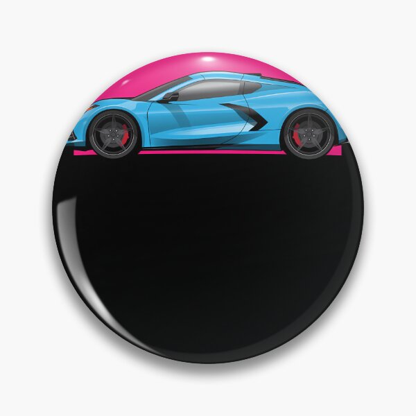 Artikelvorschau, Chevy-Corvette-C8-Blau-Illustration entworfen und verkauft von ReneWandel.