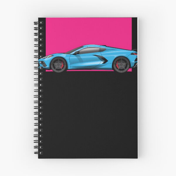 Item preview, Chevy-Corvette-C8-Blue-Illustration designed and sold by ReneWandel.