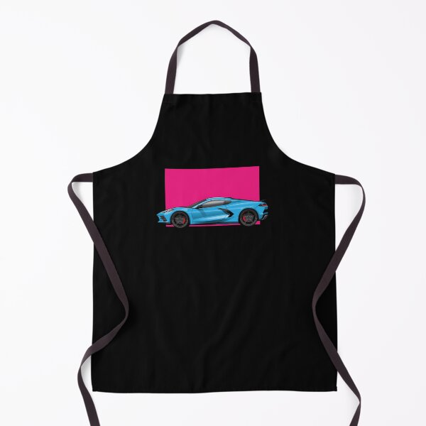 Item preview, Chevy-Corvette-C8-Blue-Illustration designed and sold by ReneWandel.