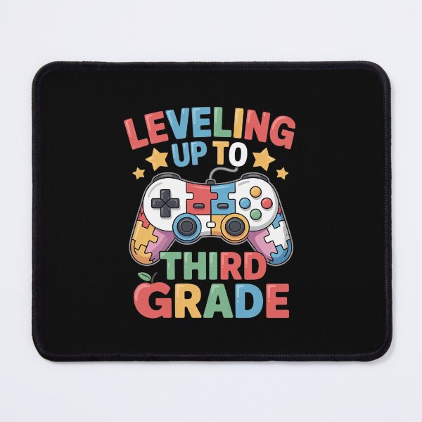 Item preview, Leveling Up to 3rd Grade Autism Gamer Back to School Boys designed and sold by PowAcademy.