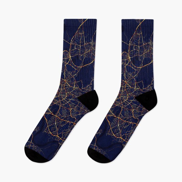 Item preview, Dusseldorf, Germany Map - City At Night designed and sold by deMAP.
