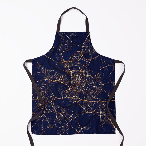 Item preview, Dusseldorf, Germany Map - City At Night designed and sold by deMAP.