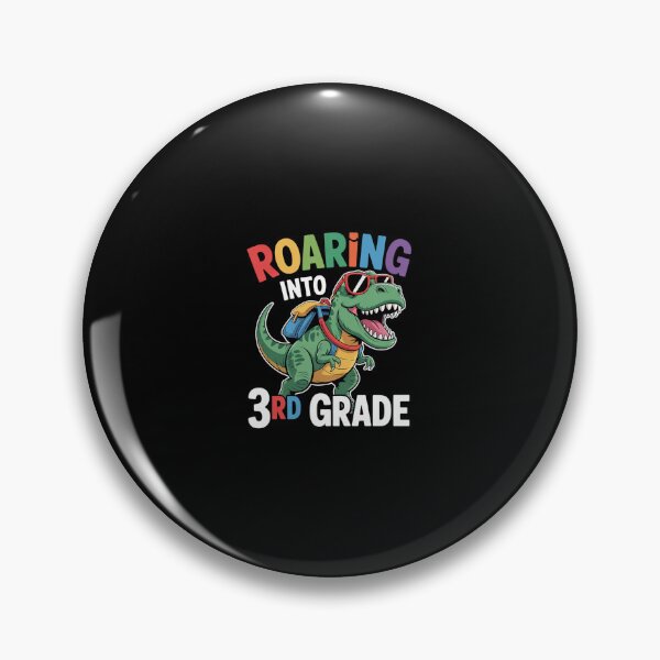 Item preview, Roaring Into 3rd Grade Boys Dinosaur T Rex Back to School  designed and sold by CombatTask.