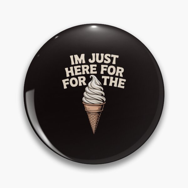 Item preview, I'm Just Here For The Ice Cream Meme Cute Vanilla Soft Serve designed and sold by RopboxRone.