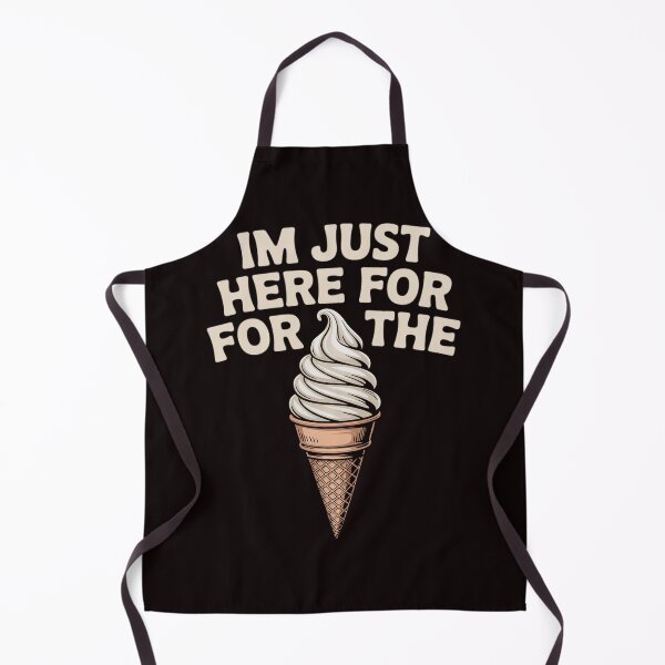 Item preview, I'm Just Here For The Ice Cream Meme Cute Vanilla Soft Serve designed and sold by RopboxRone.