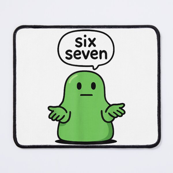 Item preview, Six Seven Blob - Funny Green Slime Meme designed and sold by Stoorn621.