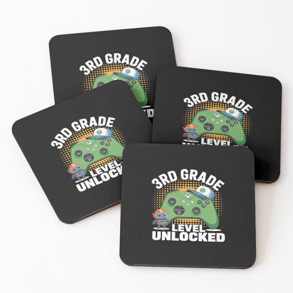 Item preview, Third Grade Level Unlocked Back to School Video Game Boys  designed and sold by PowAcademy.