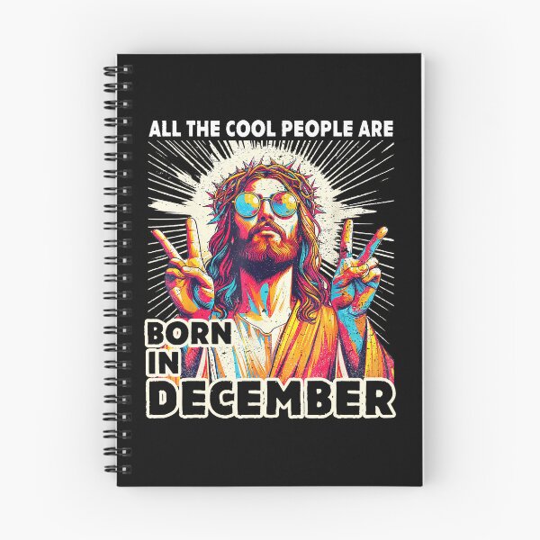 Item preview, Cool People Are Born In December Christian Christmas designed and sold by LouisaOReilly.