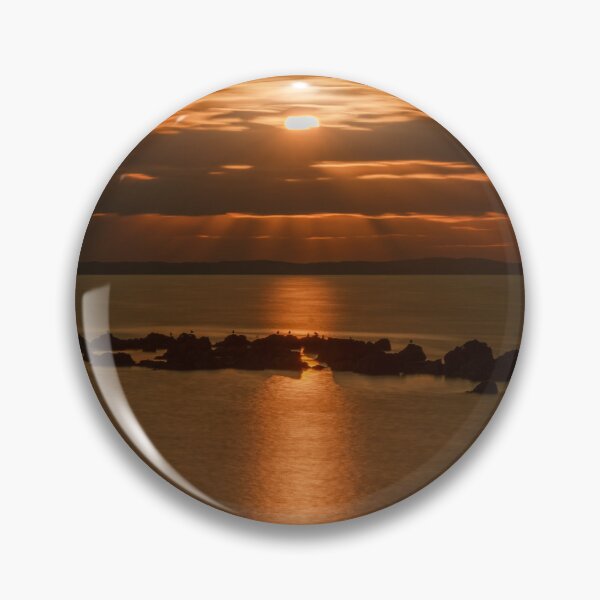 Item preview, The Shag Rocks at Sunrise - A Painterly Seascape designed and sold by Real Mindset Studio.