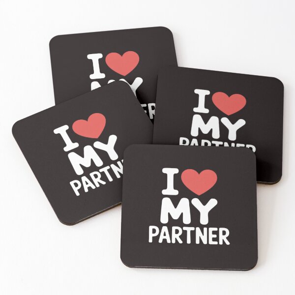Item preview, I LOVE HEART MY PARTNER BETTER HALF WIFE HUSBAND SPOUSE designed and sold by RopboxRone.