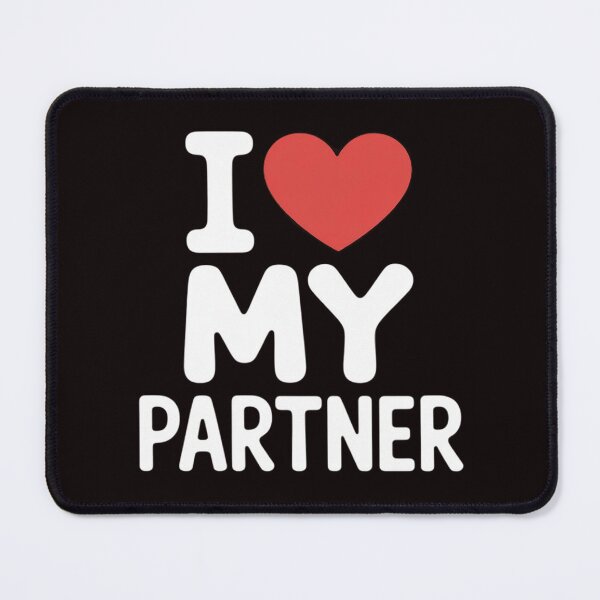 Item preview, I LOVE HEART MY PARTNER BETTER HALF WIFE HUSBAND SPOUSE designed and sold by RopboxRone.