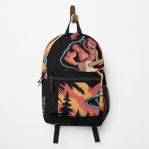 Item preview, Alien And Bigfoot Campfire Sasquatch UFO For Outdoor Lovers designed and sold by PowAcademy.