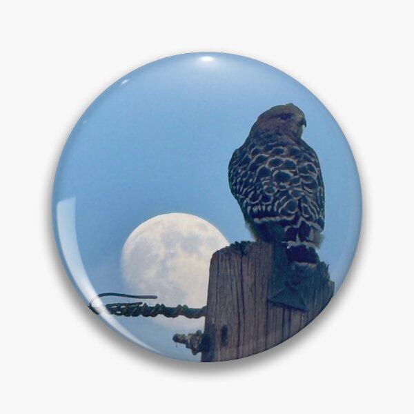 Item preview, Hawks on Power Pole at Moonrise designed and sold by TrisaThyme.