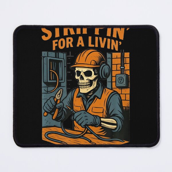 Item preview, Funny Electritian Design With A Skeleton designed and sold by LouisaOReilly.