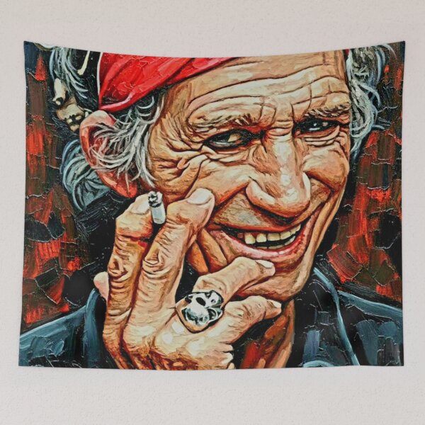 Item preview, Rock 'n' Roll Legend | Keith Richards "Keef" Pop Art Portrait designed and sold by Art's Diner.