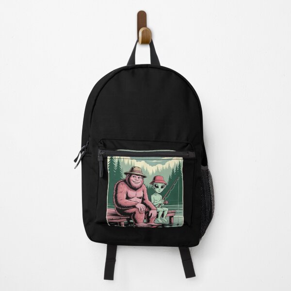 Item preview, Alien Bigfoot Fishing Sasquatch Fishing Fisherman designed and sold by Sandrhaus.