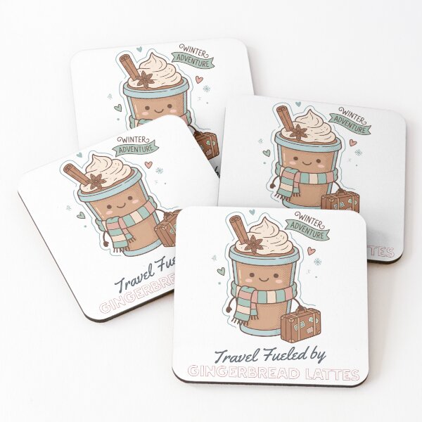 Item preview, Holiday Travel Chaos – Travel Fueled by Gingerbread Lattes 2 designed and sold by PIXelayDesigns.