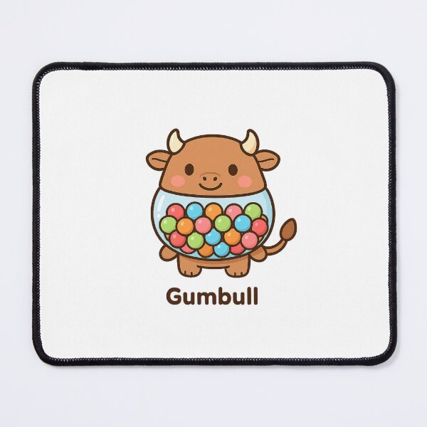 Item preview, Gumbull — Kawaii Gumball Machine Bull designed and sold by DreamMachine69.