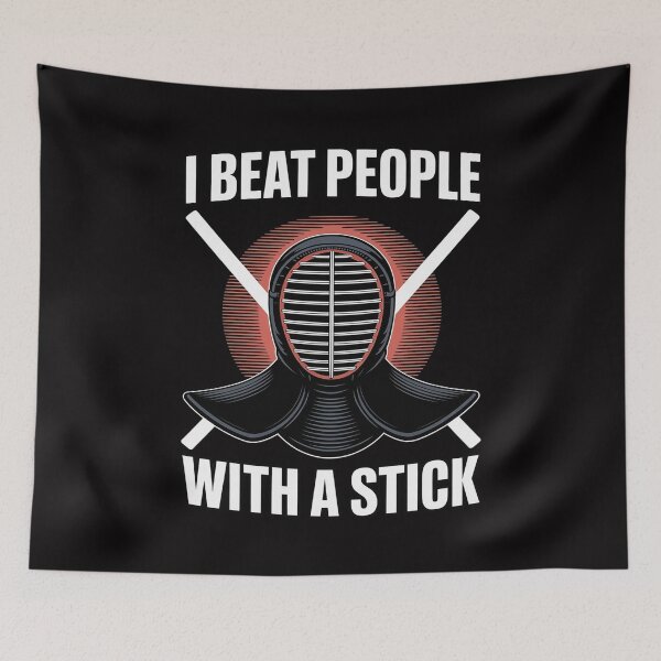 Item preview, I Beat People With A Stick Aikido Kendo designed and sold by Silicula.