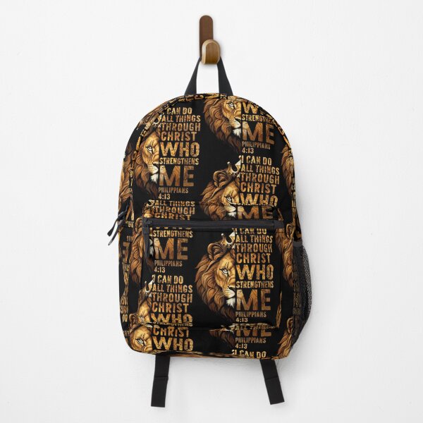 Item preview, Christian I Can Do All Thing Through Christ Lion Faith Bible designed and sold by BrandyMegan.