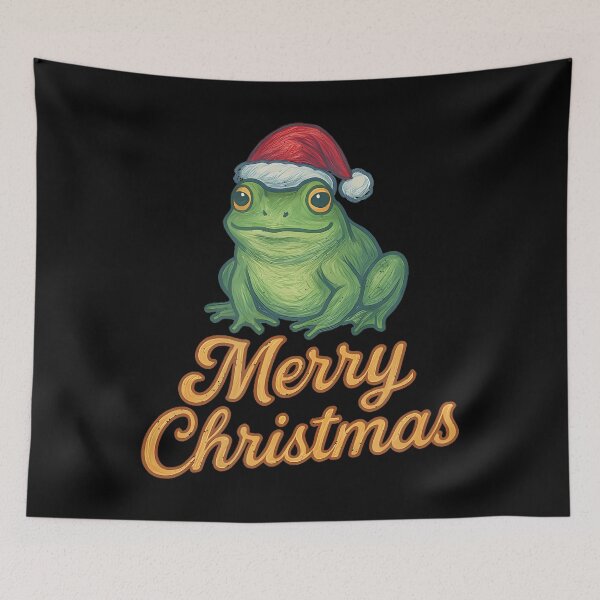 Item preview, Merry Christmas Froggy Cute Frog Xmas Holiday Frogs designed and sold by RuthSheila.