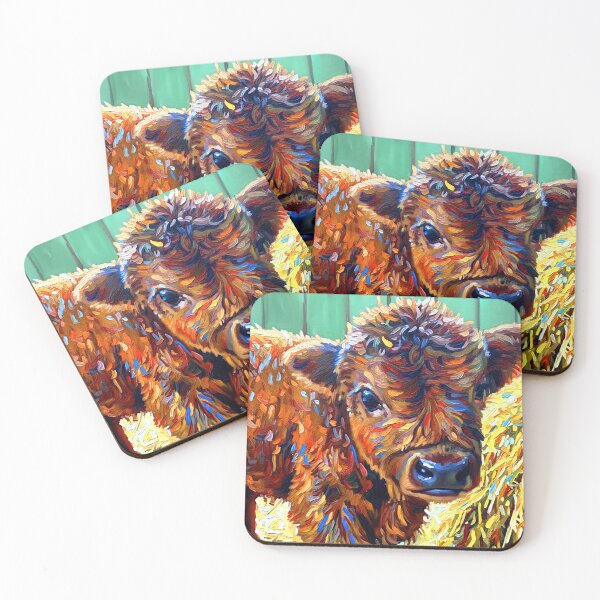 Item preview, Shaggy Highland Calf Portrait designed and sold by ChrisButler.
