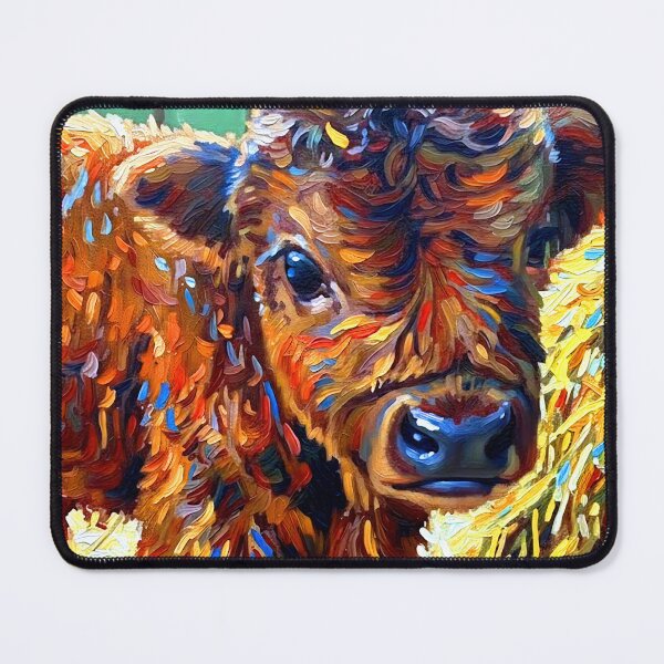 Item preview, Shaggy Highland Calf Portrait designed and sold by ChrisButler.