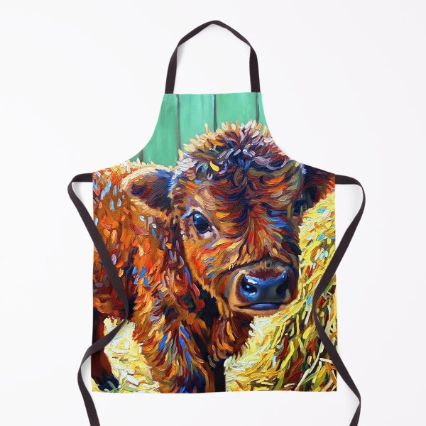 Item preview, Shaggy Highland Calf Portrait designed and sold by ChrisButler.