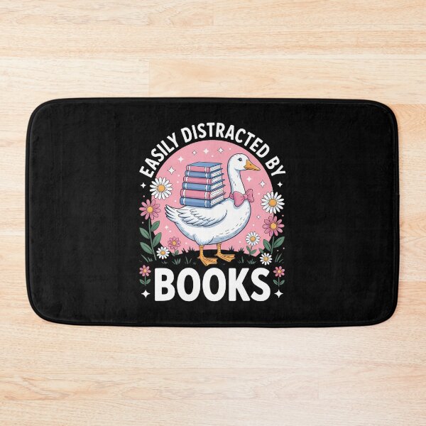 Item preview, Easily Distracted By Books Duck Lover Funny Reading designed and sold by RuthSheila.