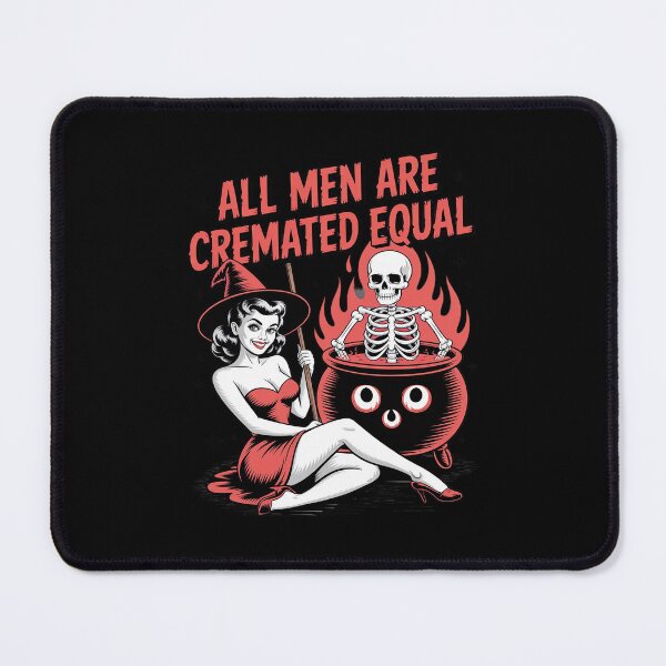 Item preview, All Men Are Cremated Equal Halloween Witch designed and sold by ryukaizox1.