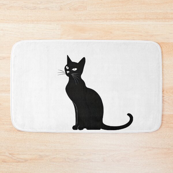 Item preview, Shadow Line Art Cat – Sleek Minimal Feline Silhouette with Bold Contrast designed and sold by SoftyDesigns.