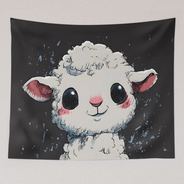 Item preview, A little lamb under the snow. designed and sold by CrazyErdajCreations          .