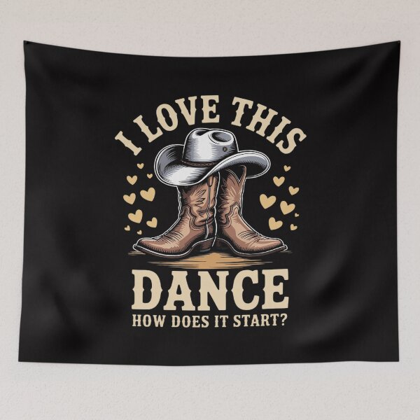 Item preview, How Does This Dance Start Line Dancer Country designed and sold by Silicula.