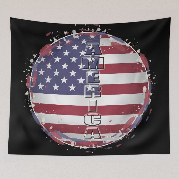 Item preview, AMERICA FLAGS CIRCLE designed and sold by Arramavis.