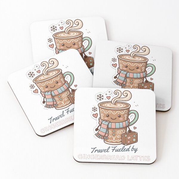 Item preview, Holiday Travel Chaos – Travel Fueled by Gingerbread Lattes 3 designed and sold by PIXelayDesigns.