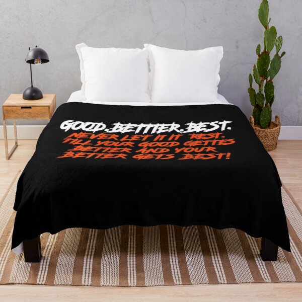Item preview, Good Better Best Never Let It Rest Motivation Bear designed and sold by LouisaOReilly.